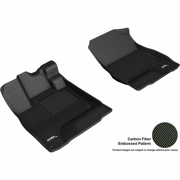 3D Maxpider Kagu R1 Floor Mat for 2018 Honda Clarity Plug-in Hybrid, Black L1HD10011509